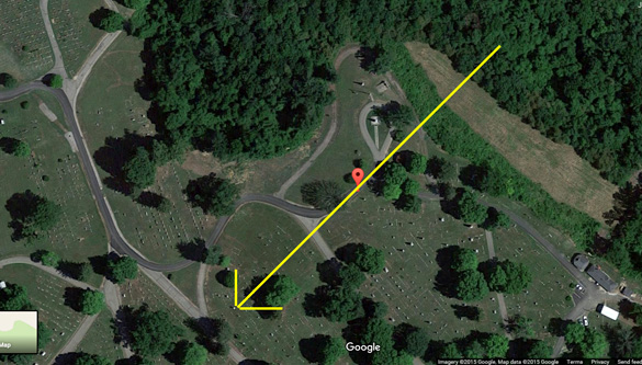 Triángulo OVNI se mueve en silencio sobre Ohio cementerio